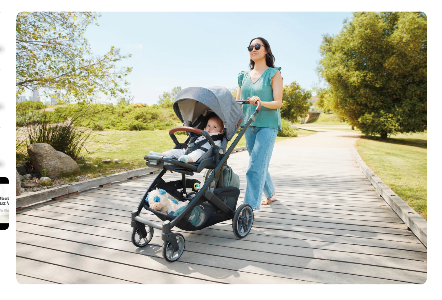 baby strollers canada image mom walking baby in park