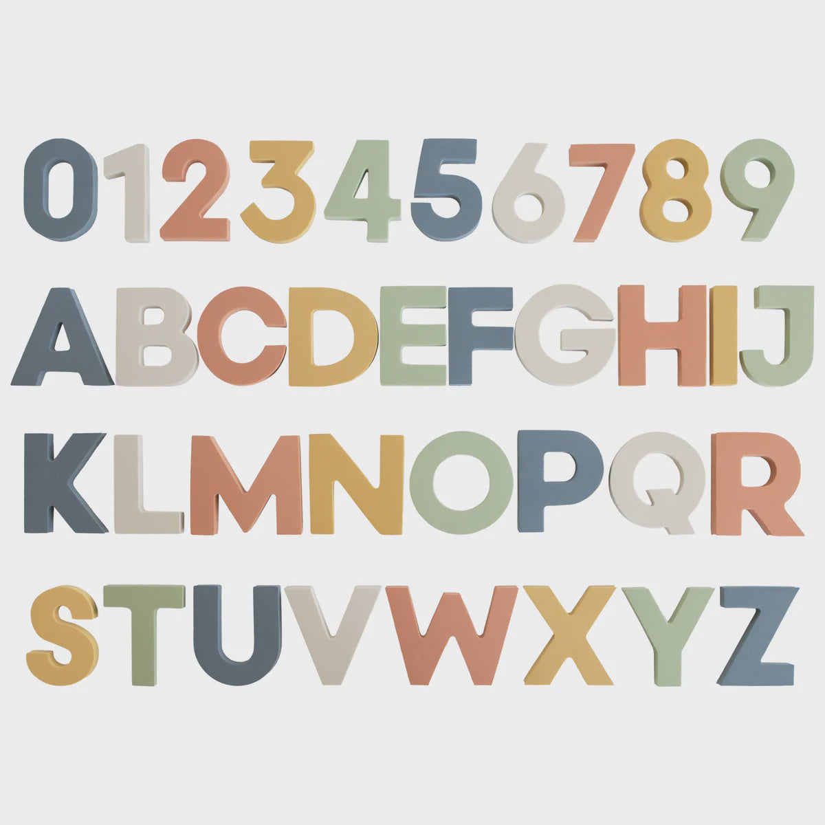 Mushie Letters & Numbers Bath Play Set