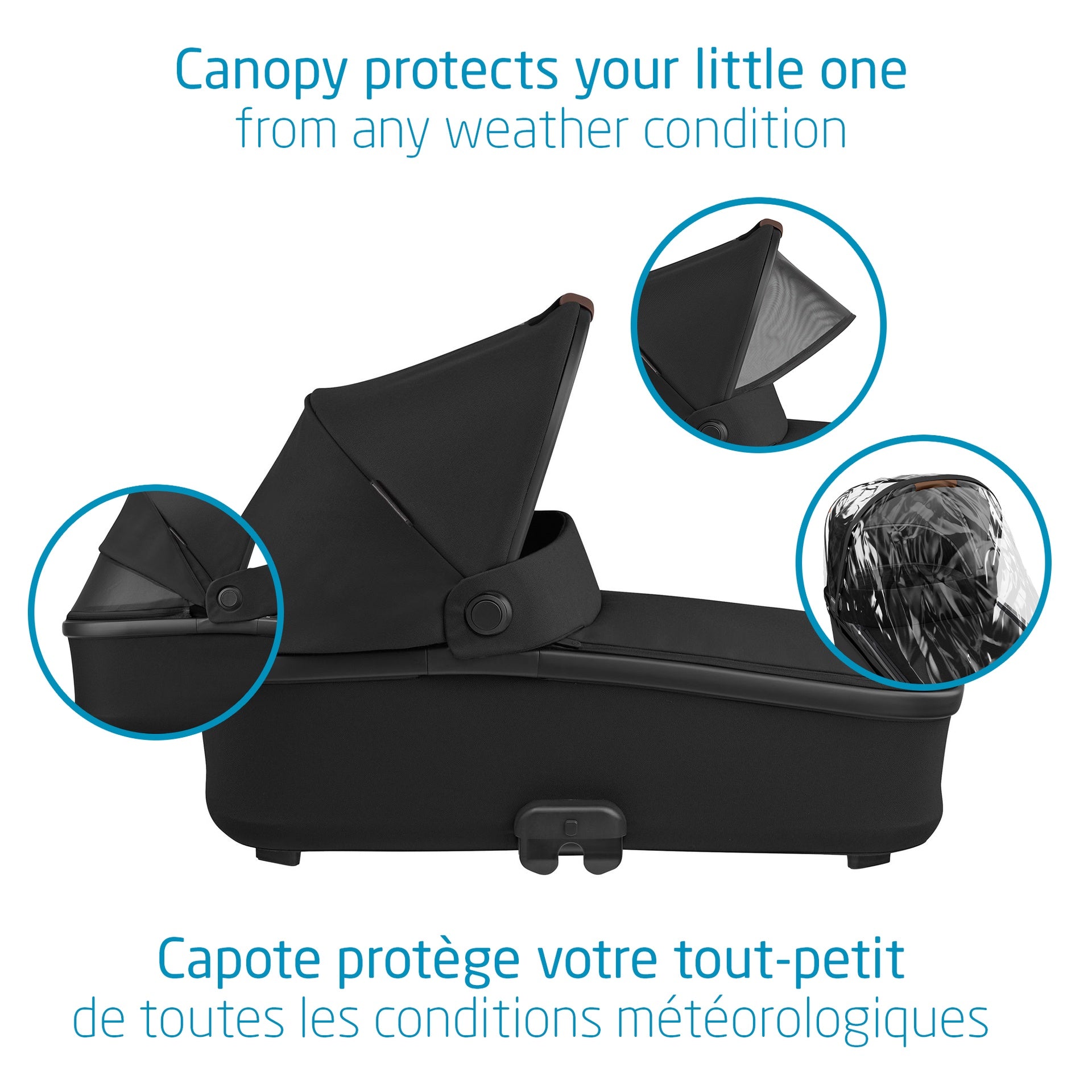 Maxi Cosi Carrycot Oria - Essential Black