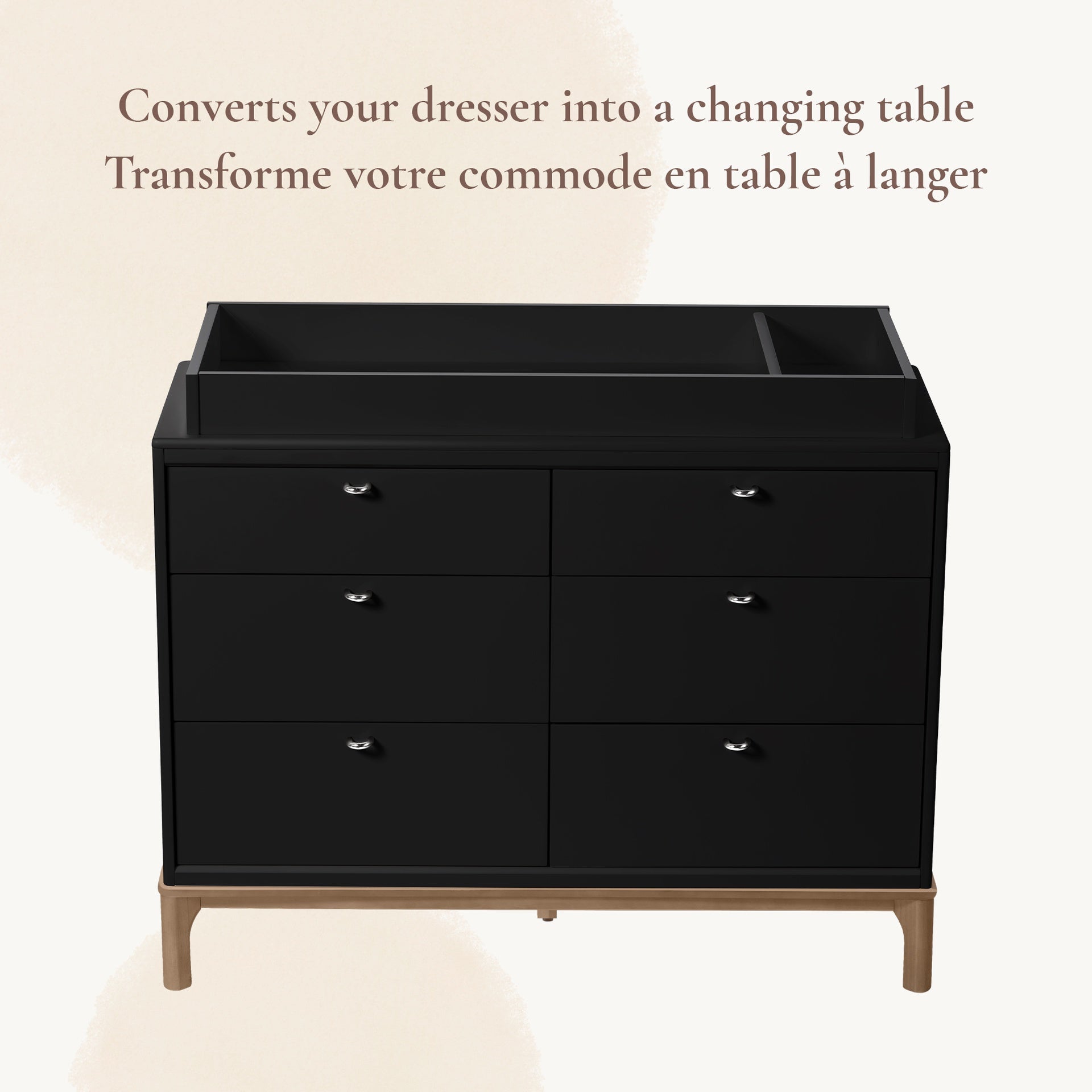 Little Seeds Double Dresser Topper Change Table Top (Laurel & Aster)