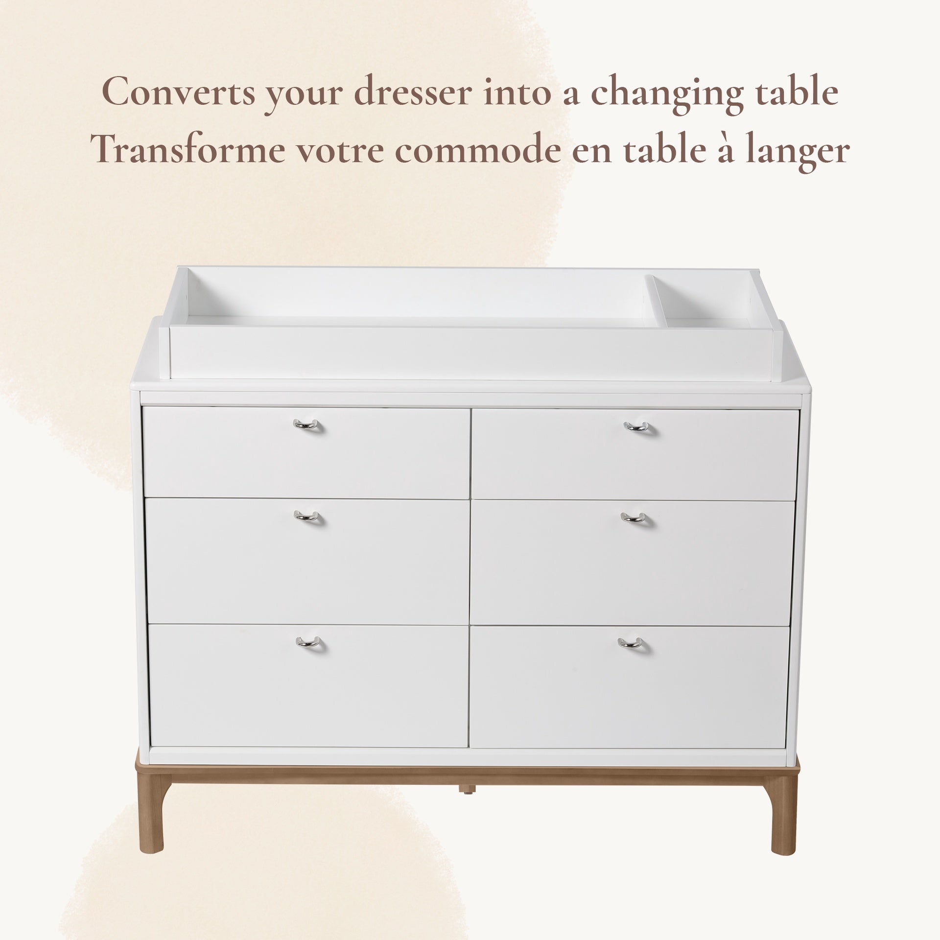 Little Seeds Double Dresser Topper Change Table Top (Laurel & Aster)