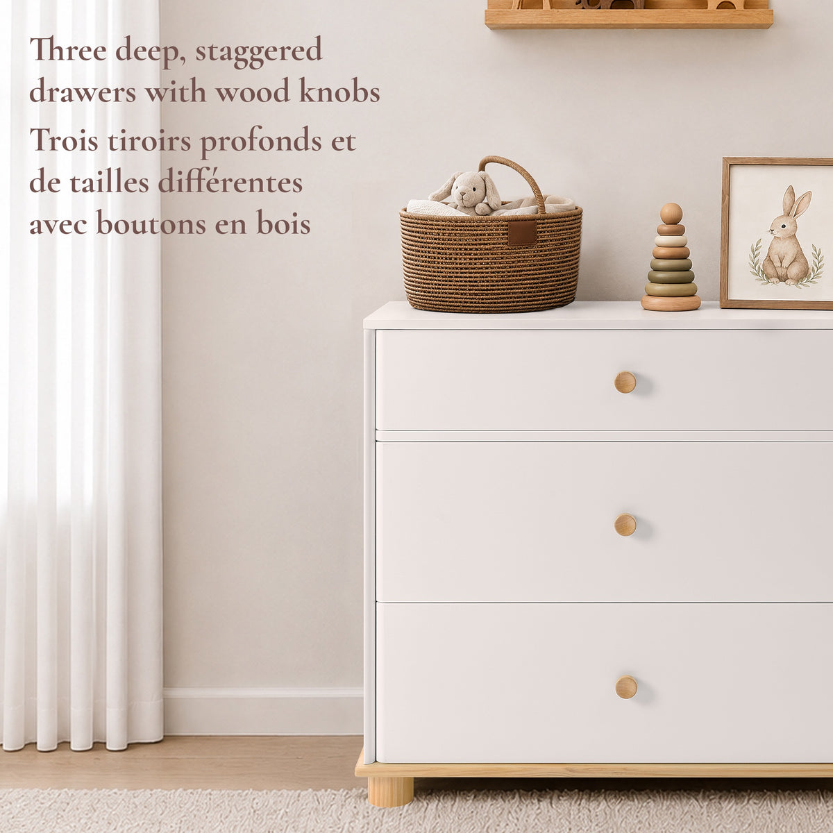 Little Seeds Roo 3-Drawer Dresser