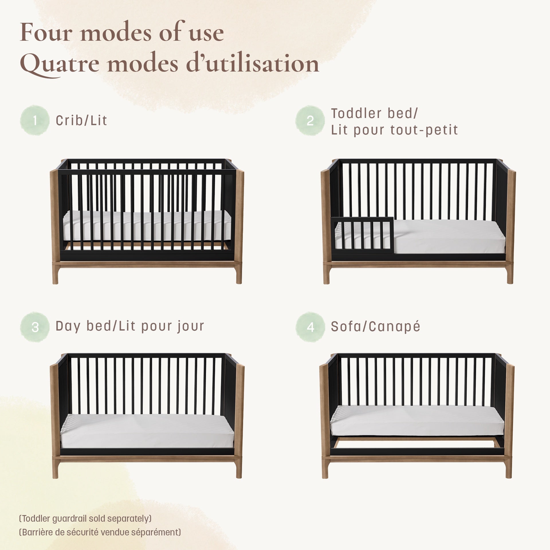 Little Seeds Laurel 4-in-1 Convertible Crib