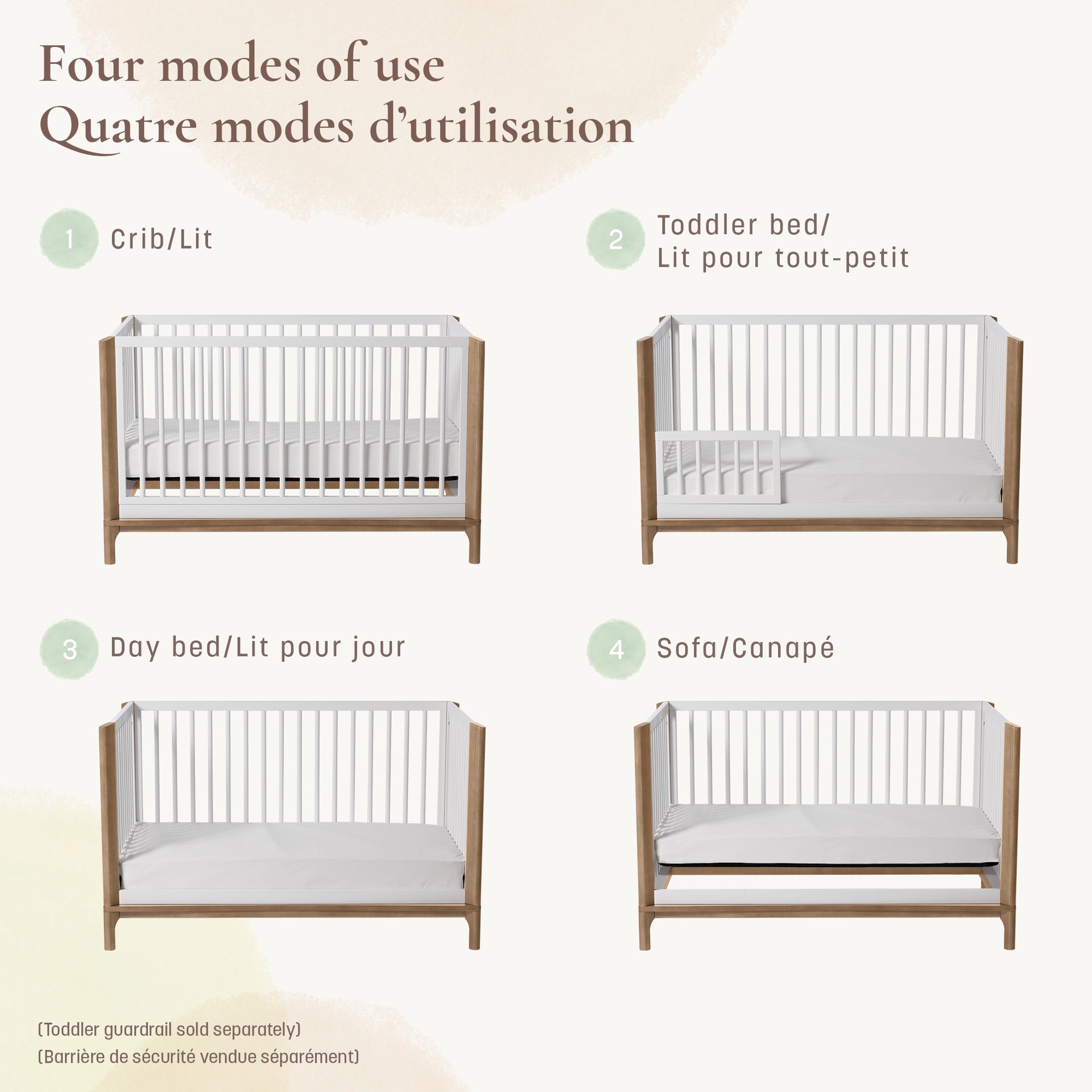 Little Seeds Laurel 4-in-1 Convertible Crib
