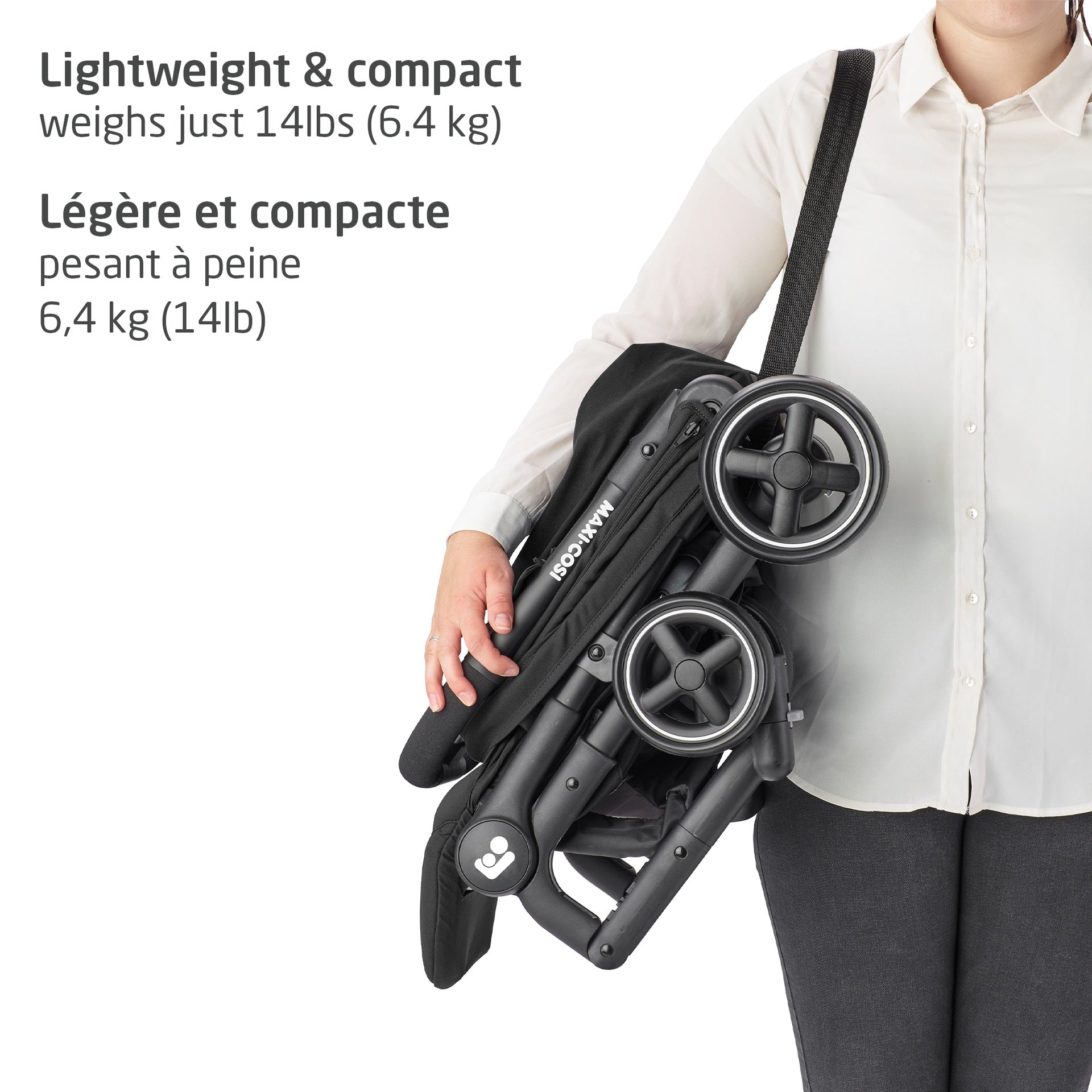 Maxi Cosi Lara Ultracompact Stroller  - Essential Black