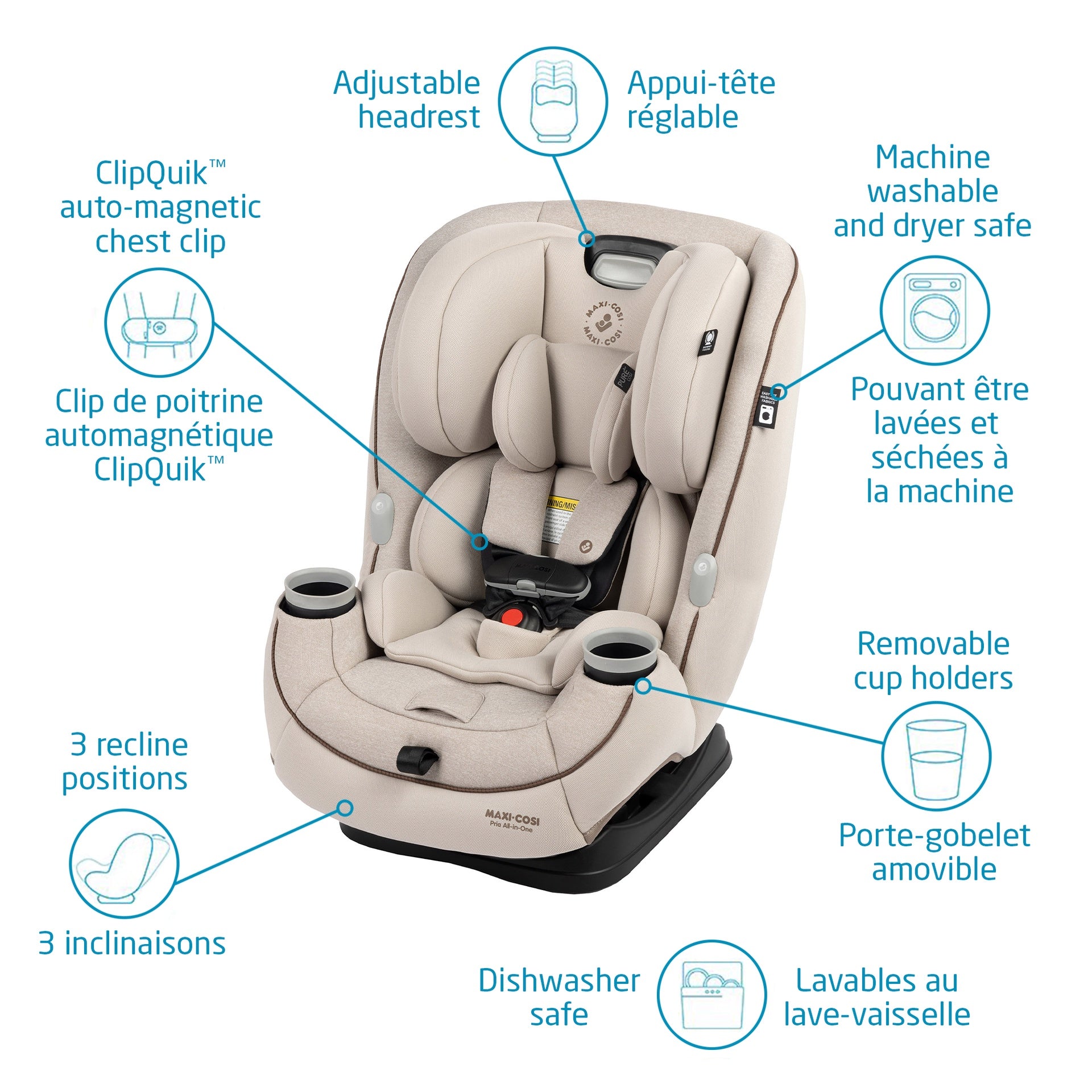 Maxi Cosi Pria All-in-One Convertible Carseat - Desert Wonder