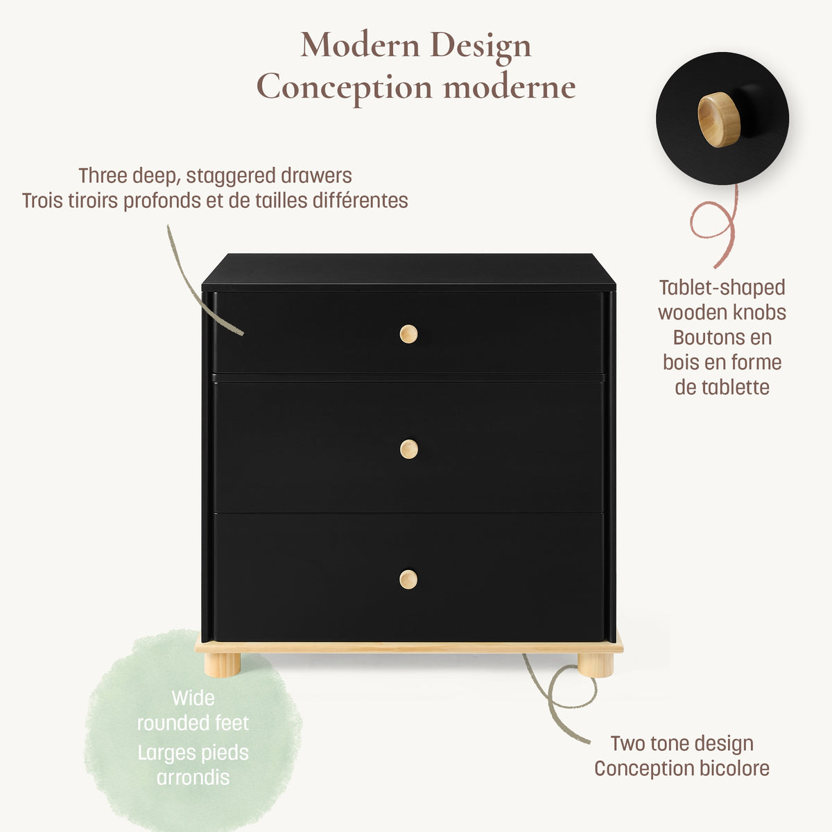 Little Seeds Roo 3-Drawer Dresser