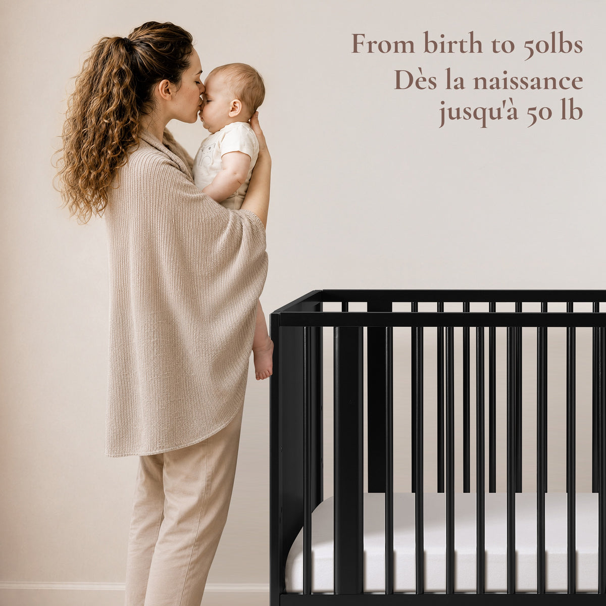 Little Seeds Roo 4-in-1 Convertible Crib