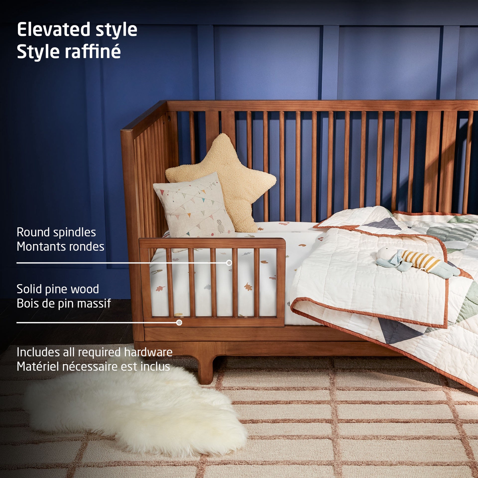 Maxi-Cosi Embraced Forms Crib Conversion Kit - Walnut