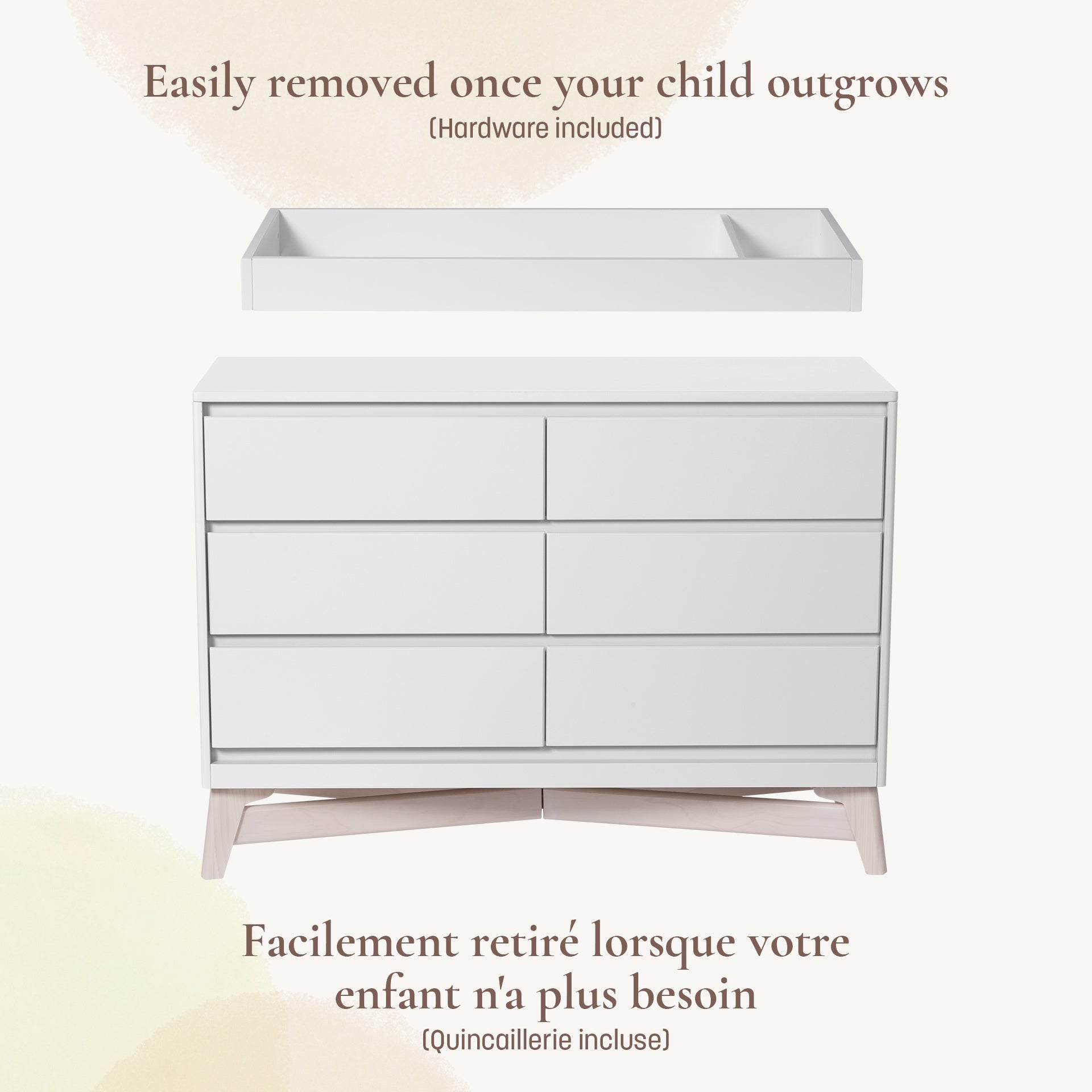 Little Seeds Pala Double Dresser Topper Change Table Top