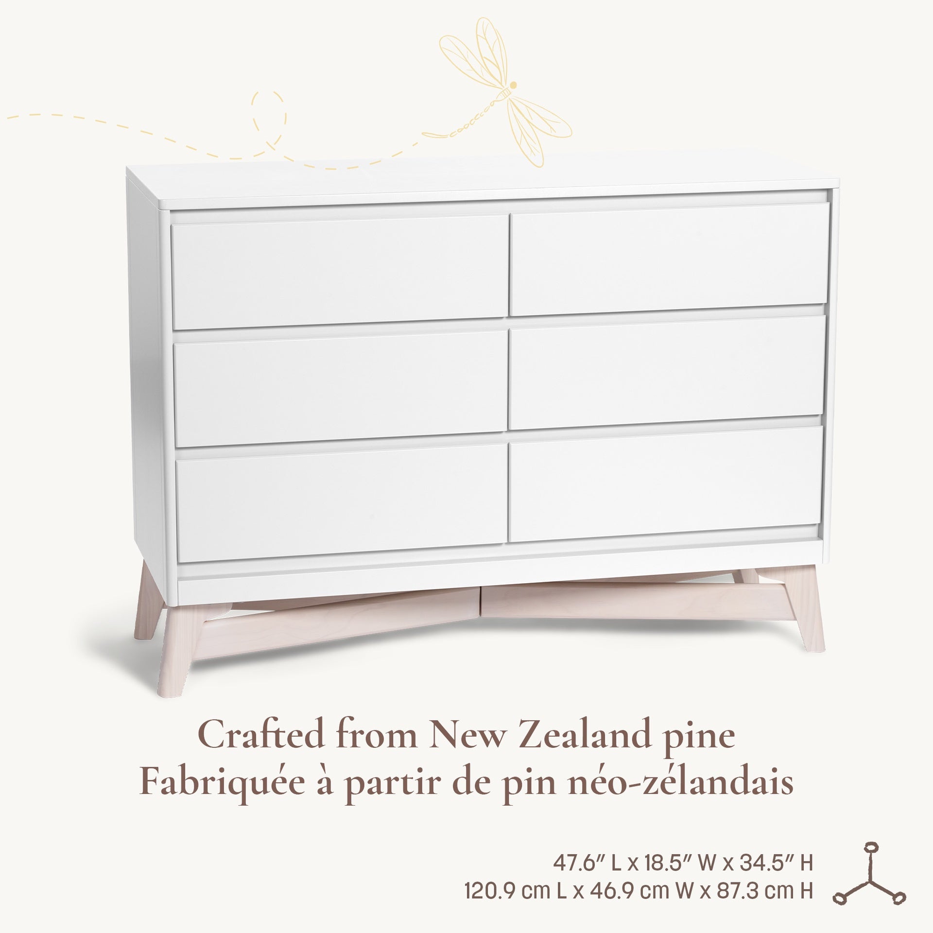 Little Seeds Pala 6-Drawer Dresser