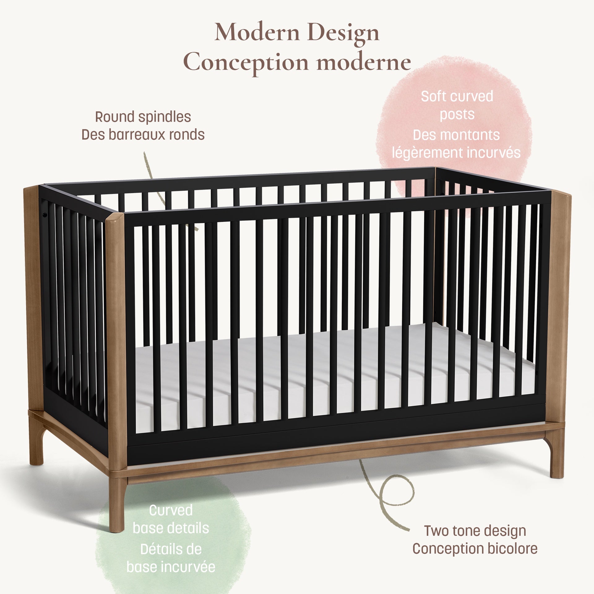 Little Seeds Laurel 4-in-1 Convertible Crib