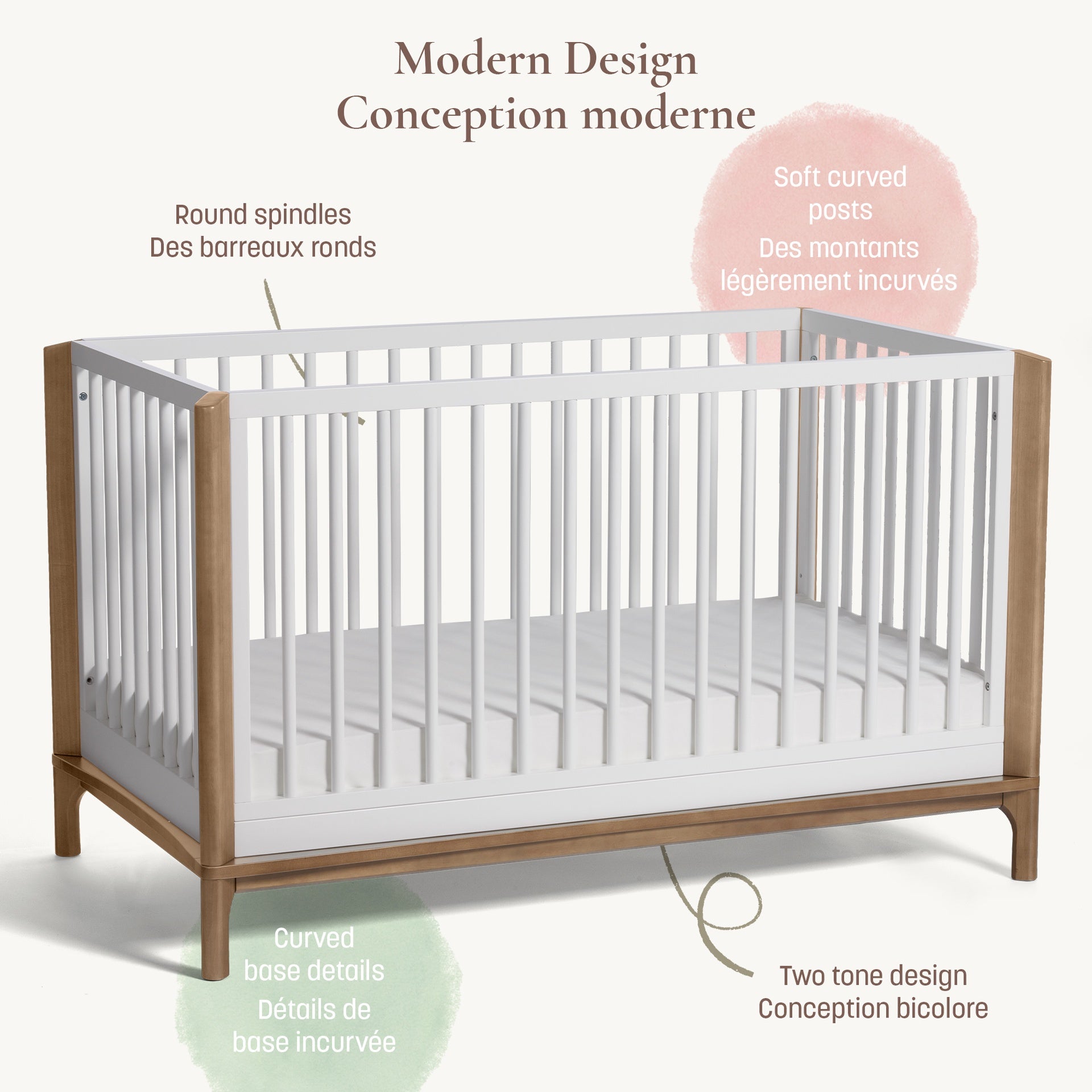 Little Seeds Laurel 4-in-1 Convertible Crib