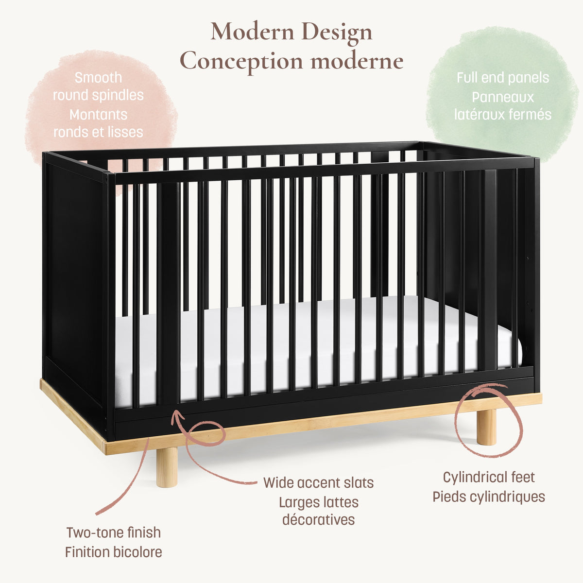 Little Seeds Roo 4-in-1 Convertible Crib