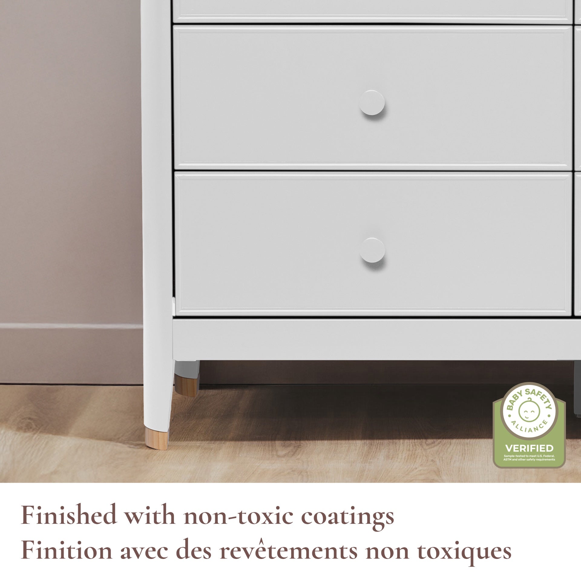 Little Seeds Aster 6-Drawer Nursery Dresser - White