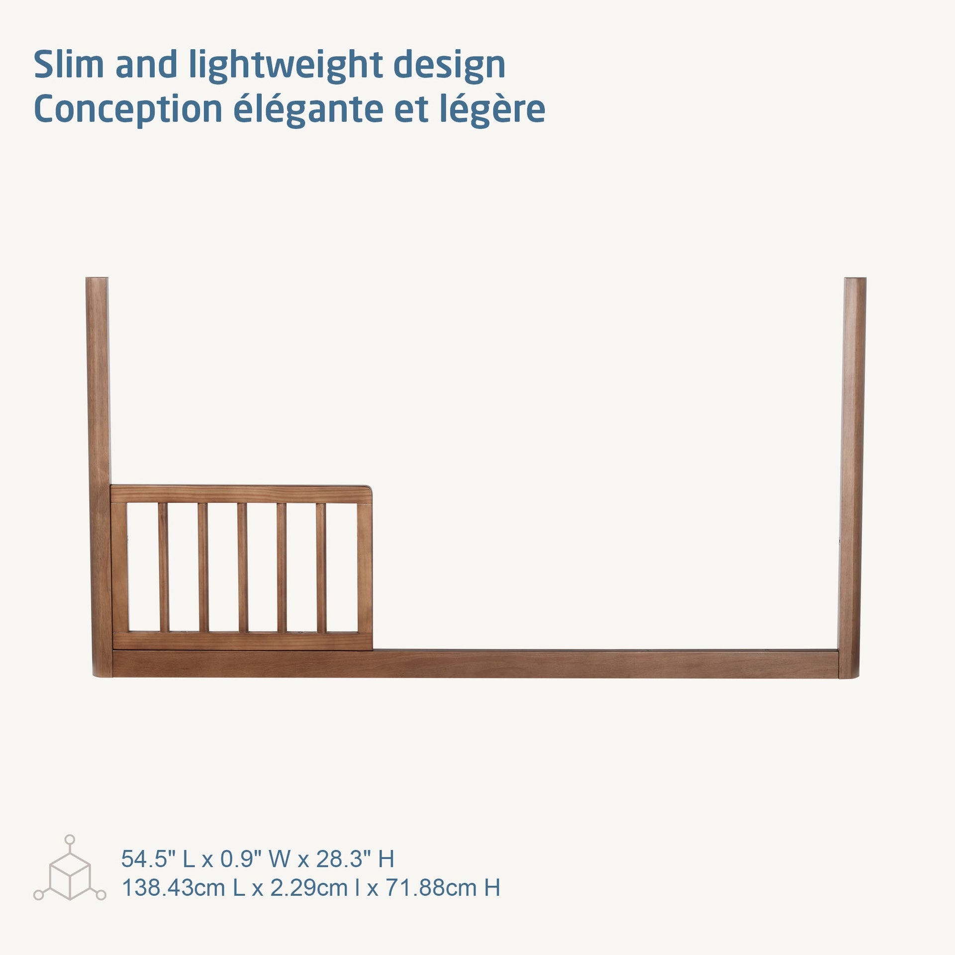 Maxi-Cosi Embraced Forms Crib Conversion Kit - Walnut