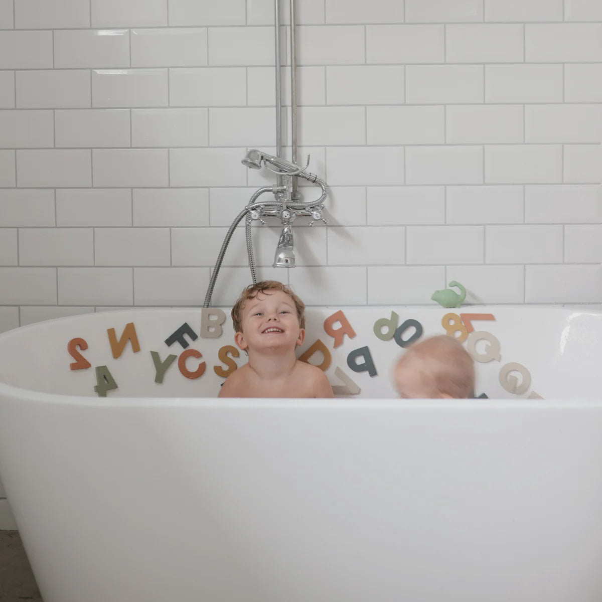 Mushie Letters & Numbers Bath Play Set