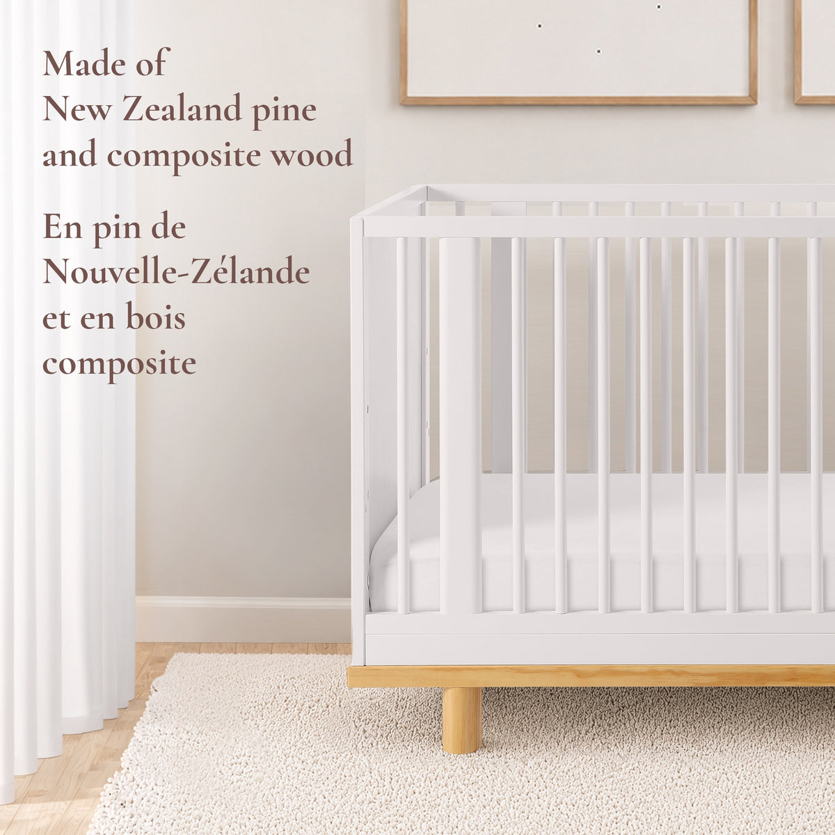 Little Seeds Roo 4-in-1 Convertible Crib