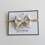 Honeycomb Cork Darla Bow Headband OLD