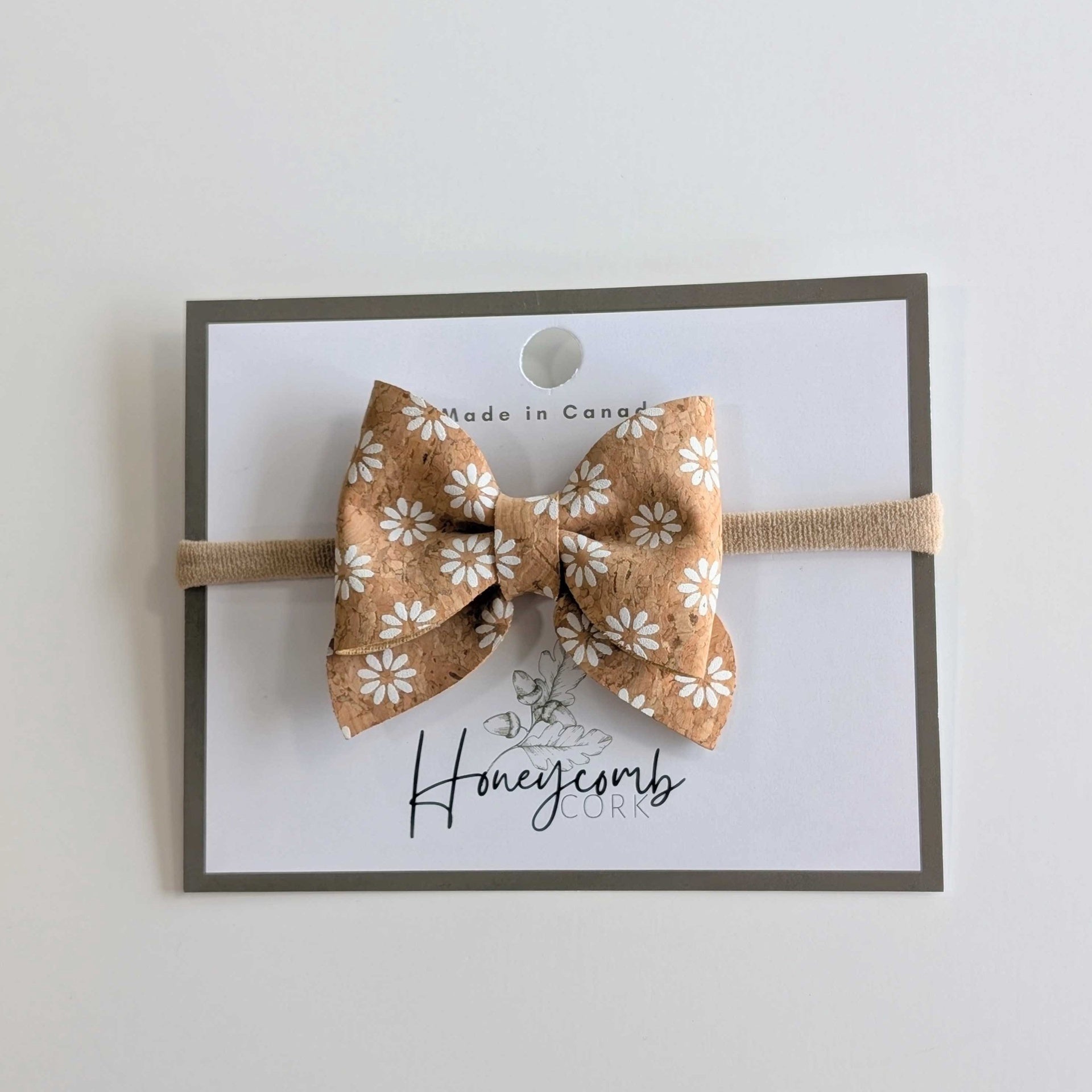 Honeycomb Cork Darla Bow Headband OLD