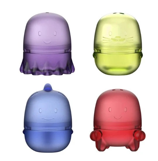 Ubbi Interchangeabe Bath Toys - Translucent