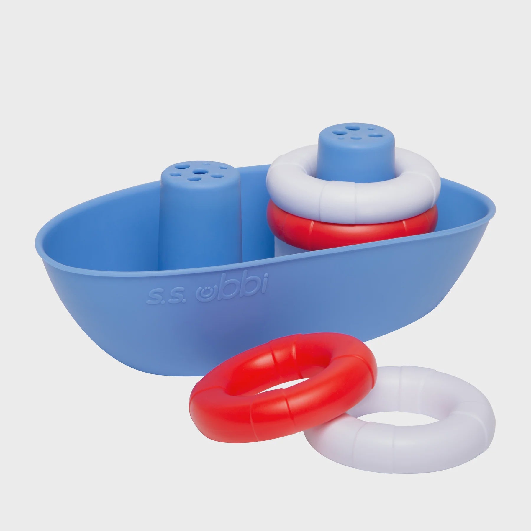 Ubbi Boat And Buoys Bath Toy