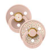 BIBS Pacifiers Studio Colour Latex 2 Pack - Jasmine Blush Mix