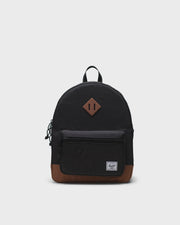 Herschel Heritage Youth Backpack - Black/Saddle Brown