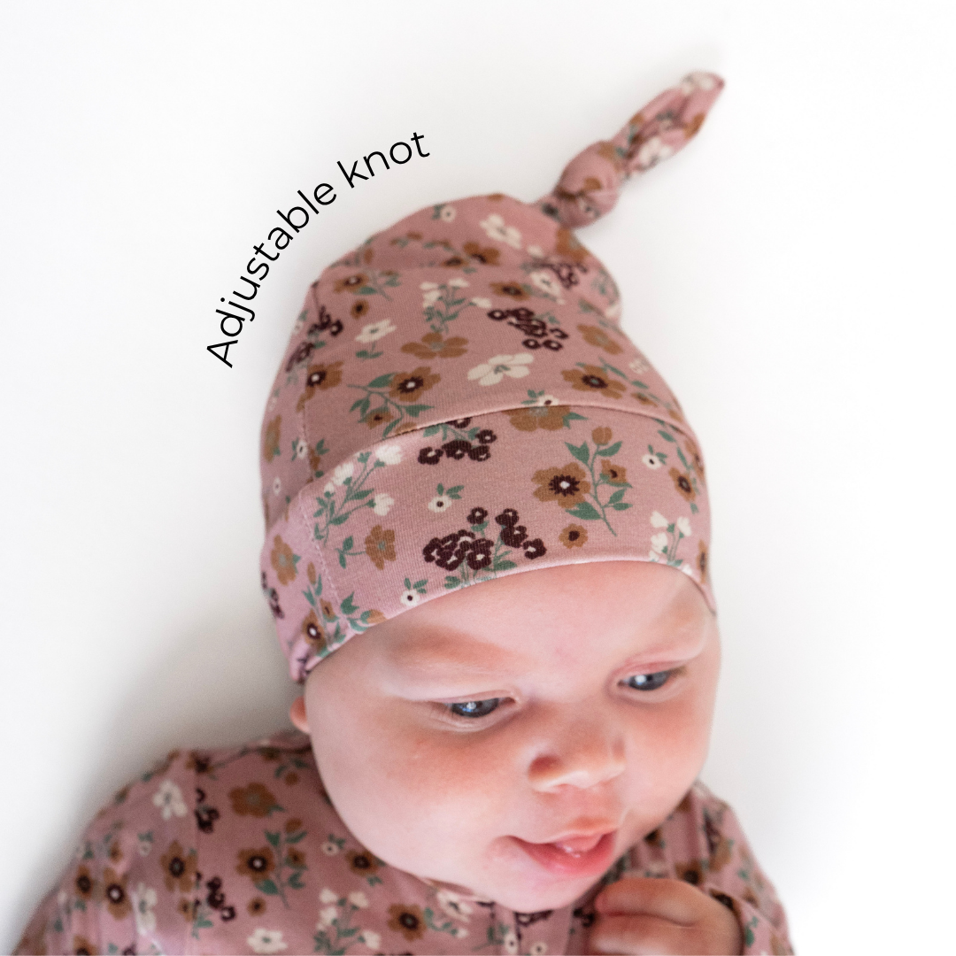 Knotted Hat - Velvet Garden