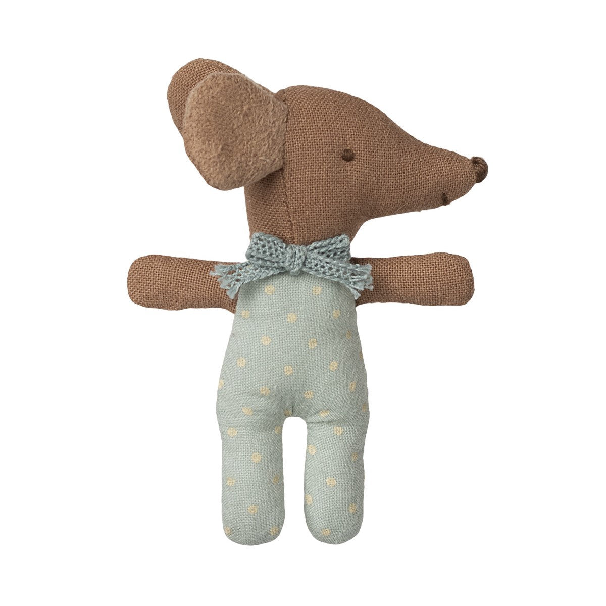 Maileg Sleepy/Wakey Baby Mouse in Matchbox - Blue