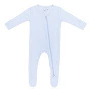Kyte Baby Pointelle Zippered Footie - Breeze