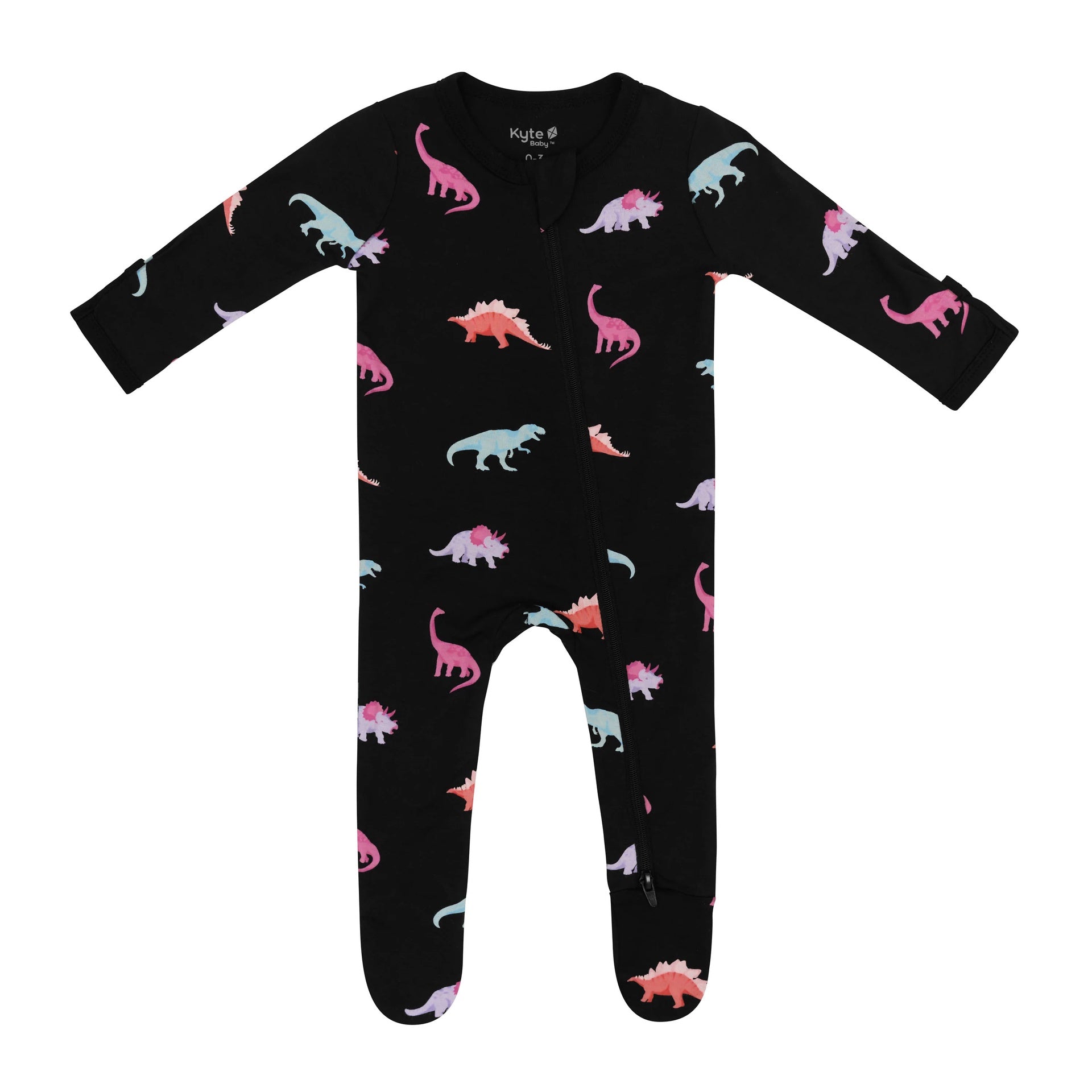 Kyte Baby Zippered Footie - Midnight Roar