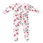 Kyte Baby Zippered Footie - Strawberry Fields