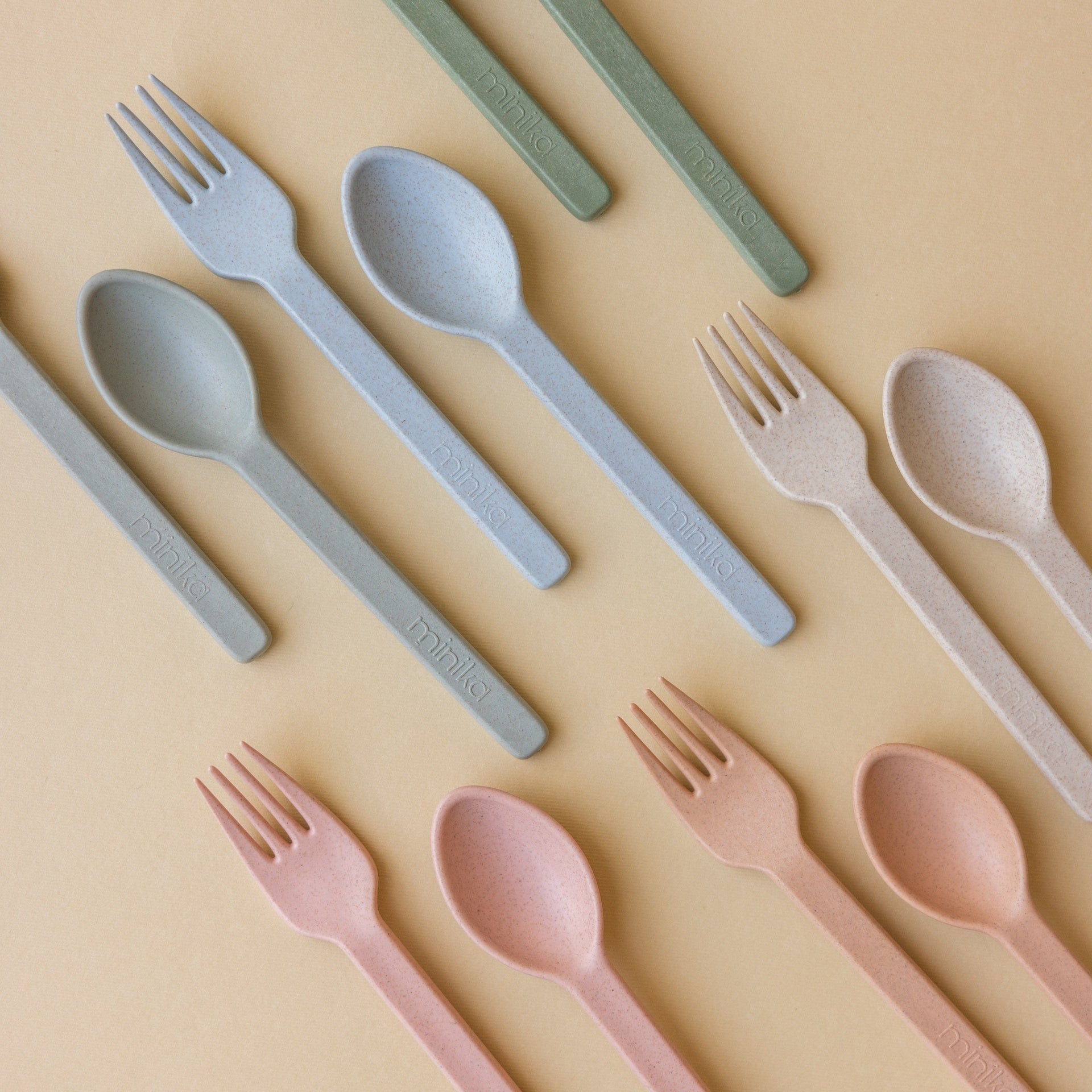 Minika Wheat Straw Utensil Set