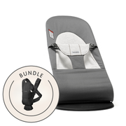 Baby Bjorn Bouncer & Carrier bundle - Dark Gray/Grey & Black
