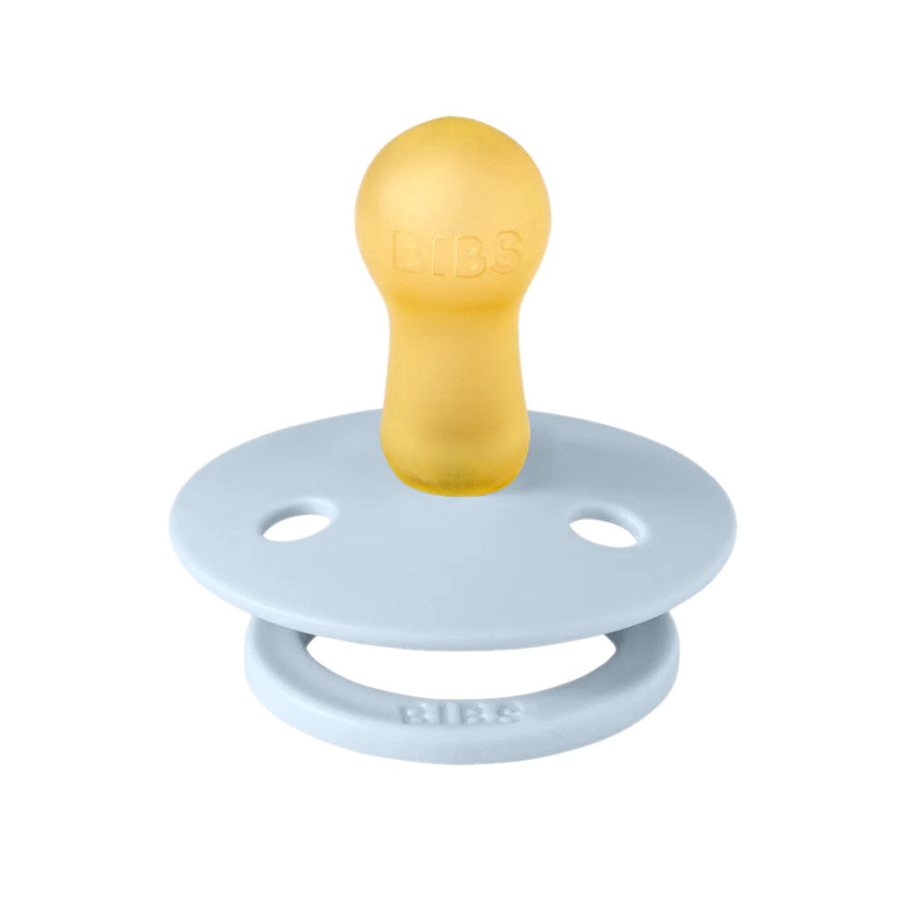 BIBS Pacifiers Colour Latex 2 Pack - Baby Blue