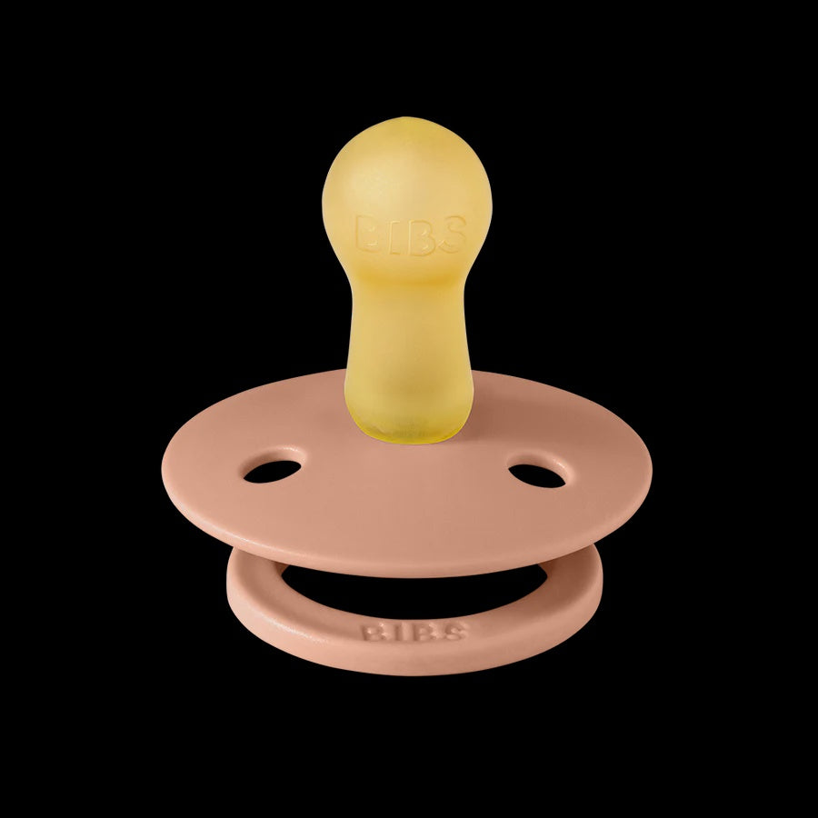 BIBS Pacifiers Colour Latex 2 Pack - Peach