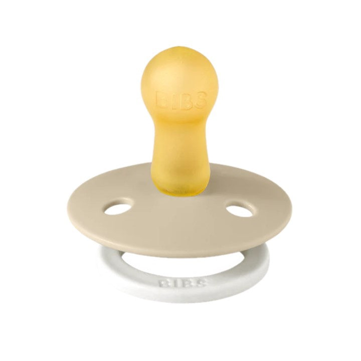 BIBS Pacifiers Colour Latex 2 Pack - Blush Glow/Vanilla Glow