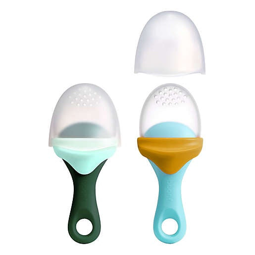 BOON PULP 2-Pack Silicone Feeders in Blue/Green