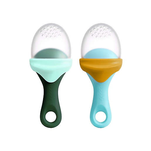 BOON PULP 2-Pack Silicone Feeders in Blue/Green