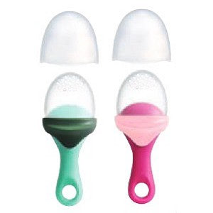 BOON PULP 2-Pack Silicone Feeders in Pink/Green
