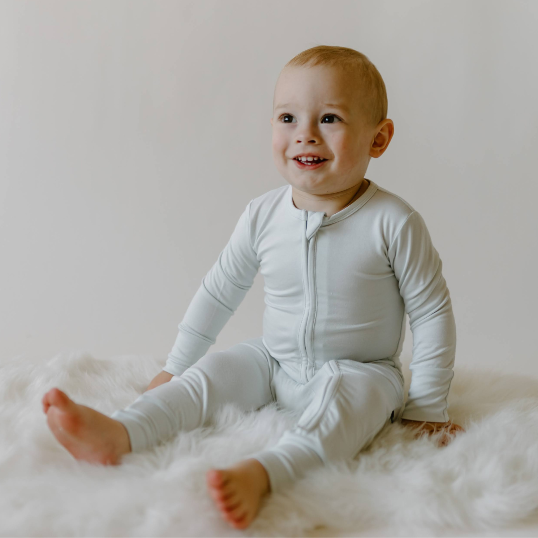 Footless Sleeper with Fold-Over Cuffs - Breeze