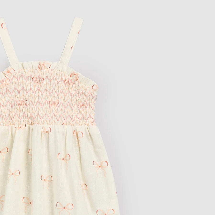 Miles the Label Bows on Ivory Playsuit