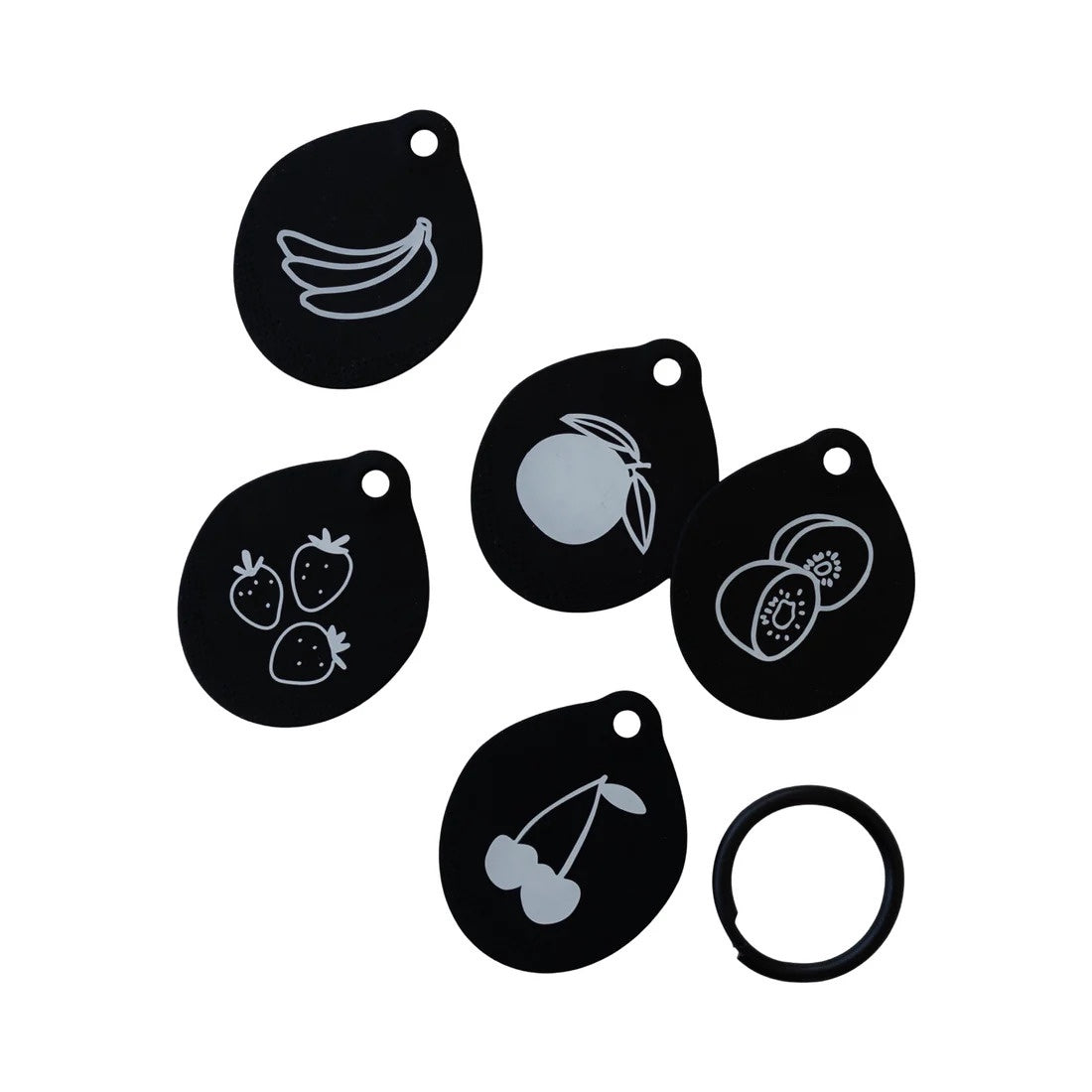 Loulou Lollipop Flashcards - Black & White Fruits