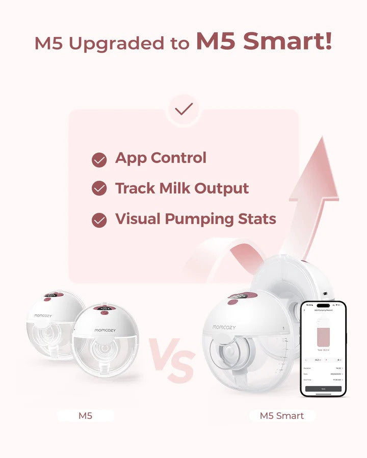 Momcozy M5 Smart Wearable Breast Pump