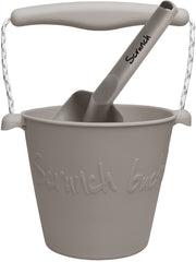 Scrunch Bucket & Spade- Warm Grey