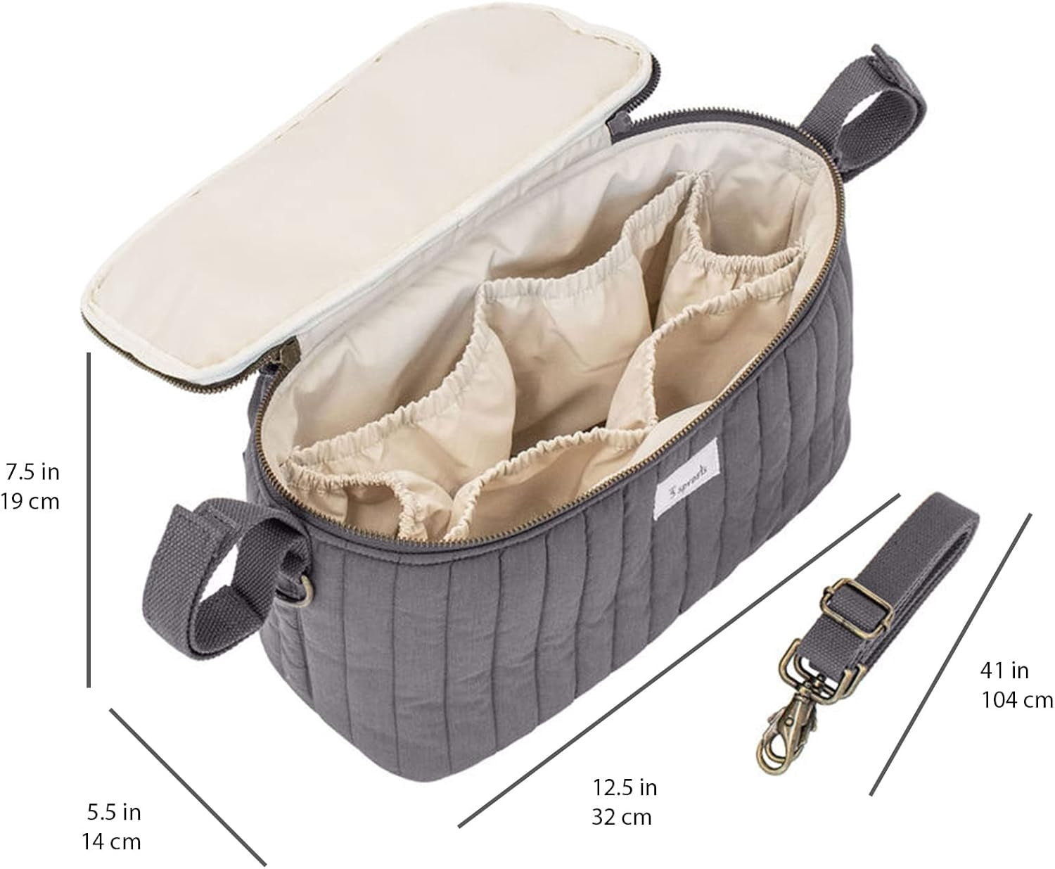 3 Sprouts Universal Quilted Stroller Organizer