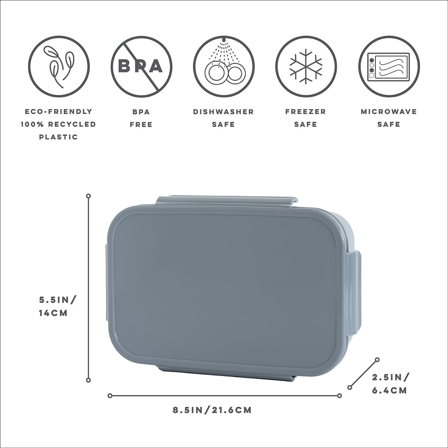 3 Sprouts Blue Bento Box