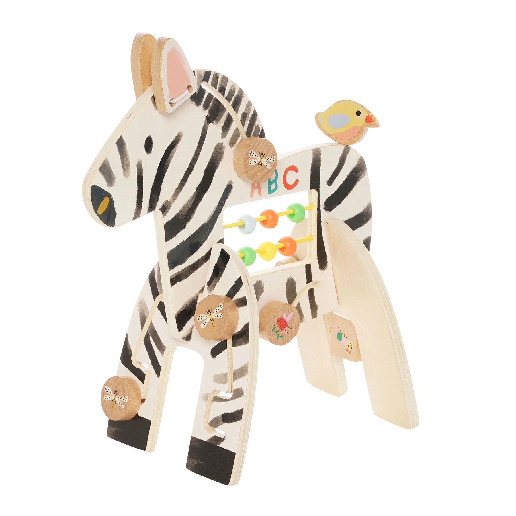 Manhattan Toy Wooden Safari Zebra Activity Toy