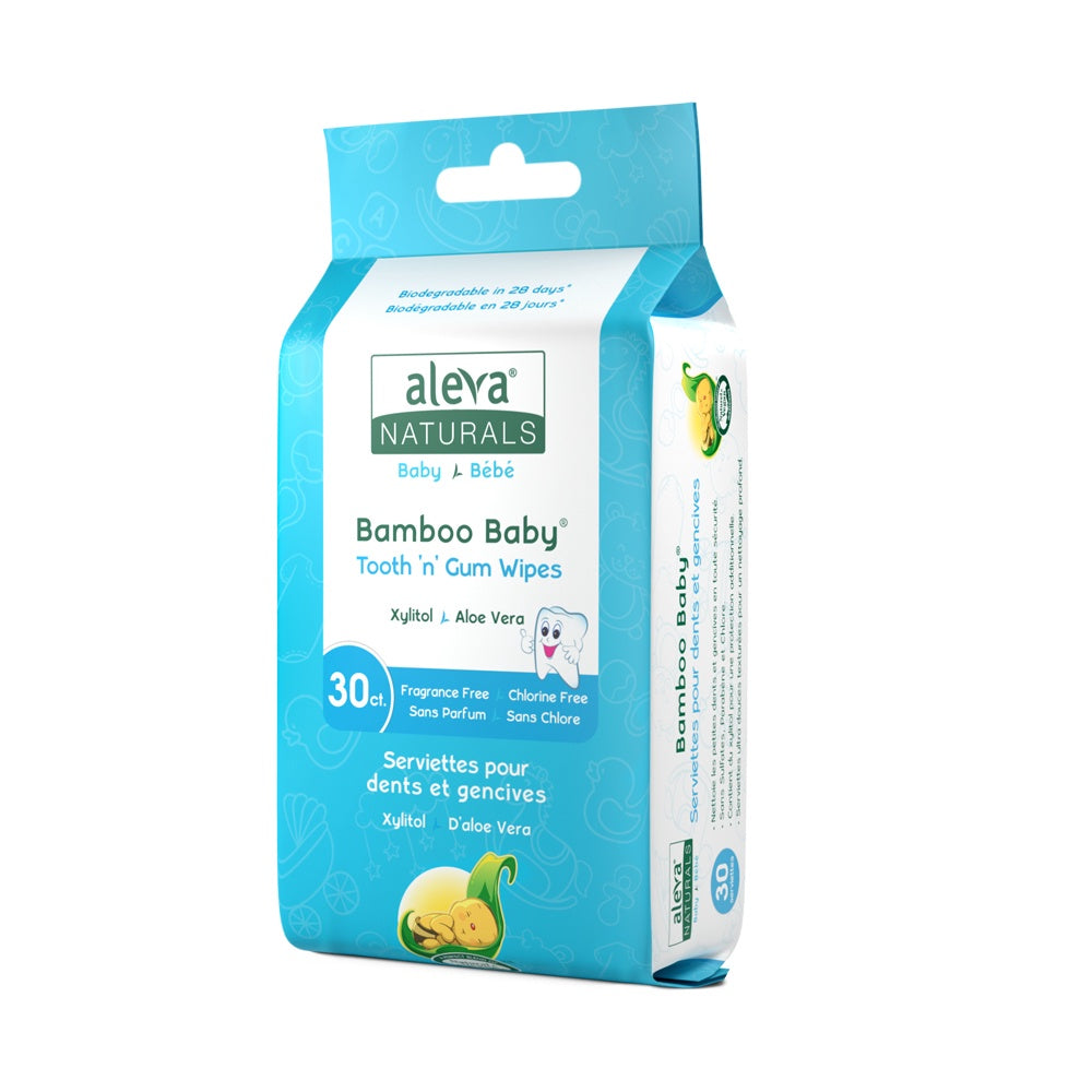 Aleva Naturals Bamboo Baby Tooth 'N' Gum Wipes